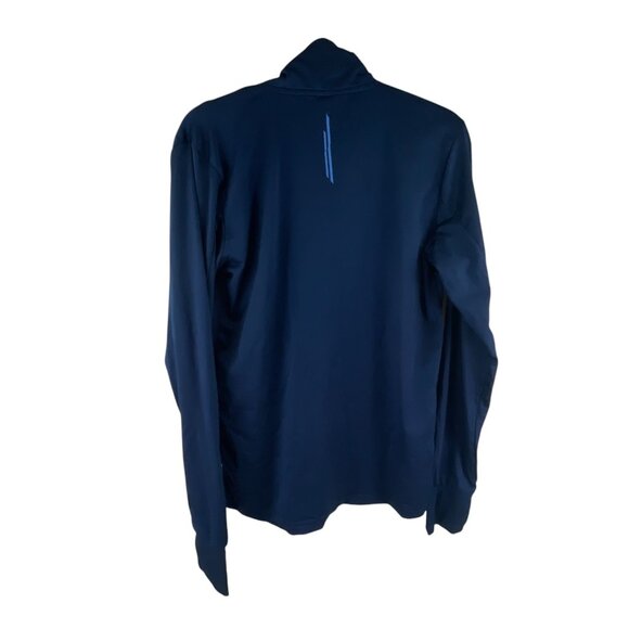 Crivit Mens Navy Blue Long Sleeve Athletic Pullover Top 1/4 Zip Performance - Picture 3 of 9